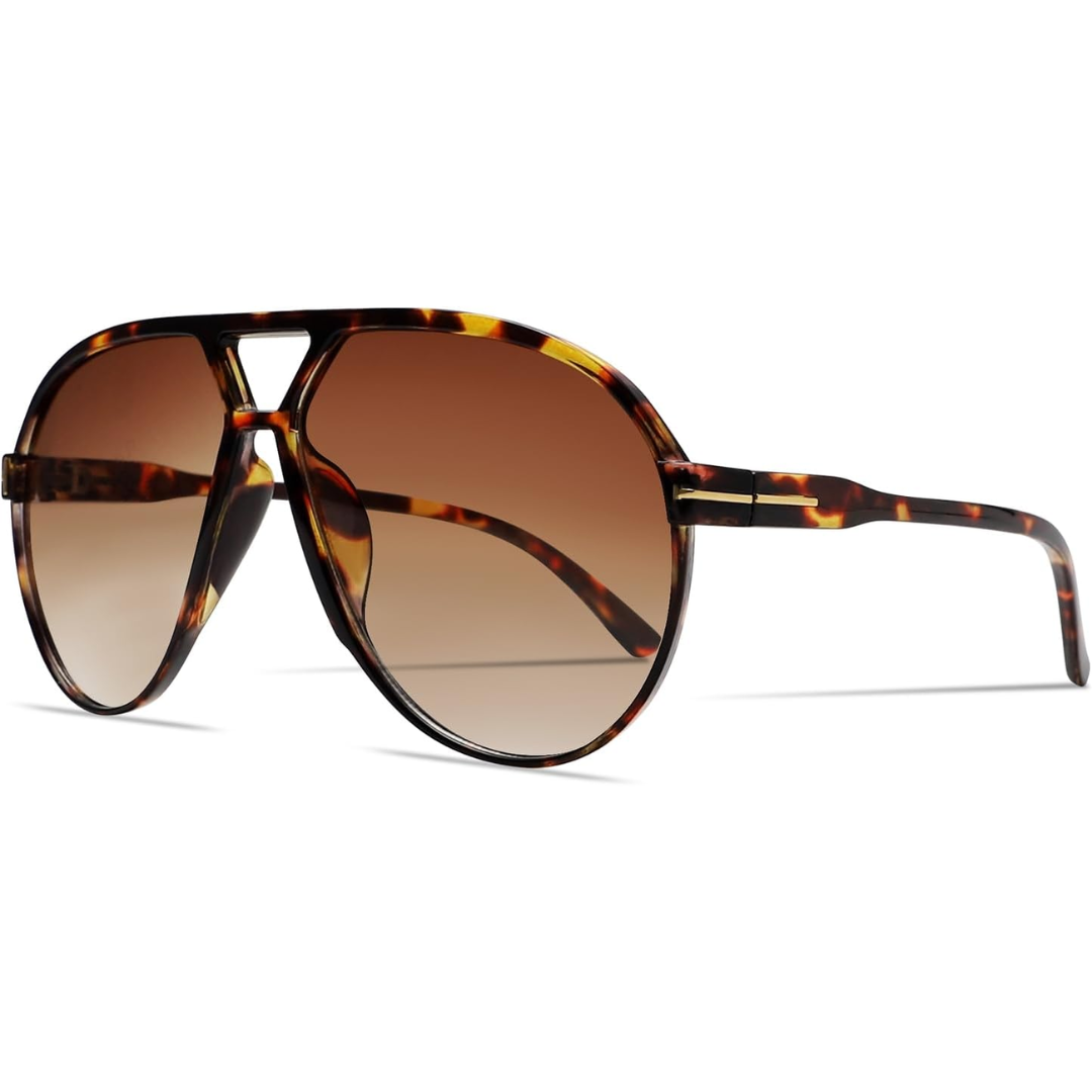 Aviator Oversize Solbriller Retro UV400 | Luvikno