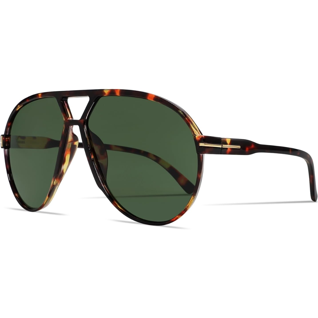 Aviator Oversize Solbriller Retro UV400 | Luvikno