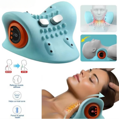 Luvikno | Elektrisk Cervikal Massager – Smart Nakke Smerte Lindring med Varme & Puls Terapi