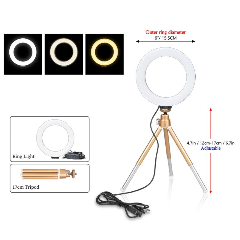 RubyGlow Ring Light – Perfekt Belysning for Foto Luvikno