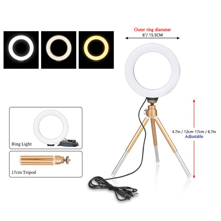 RubyGlow Ring Light – Perfekt Belysning for Foto Luvikno