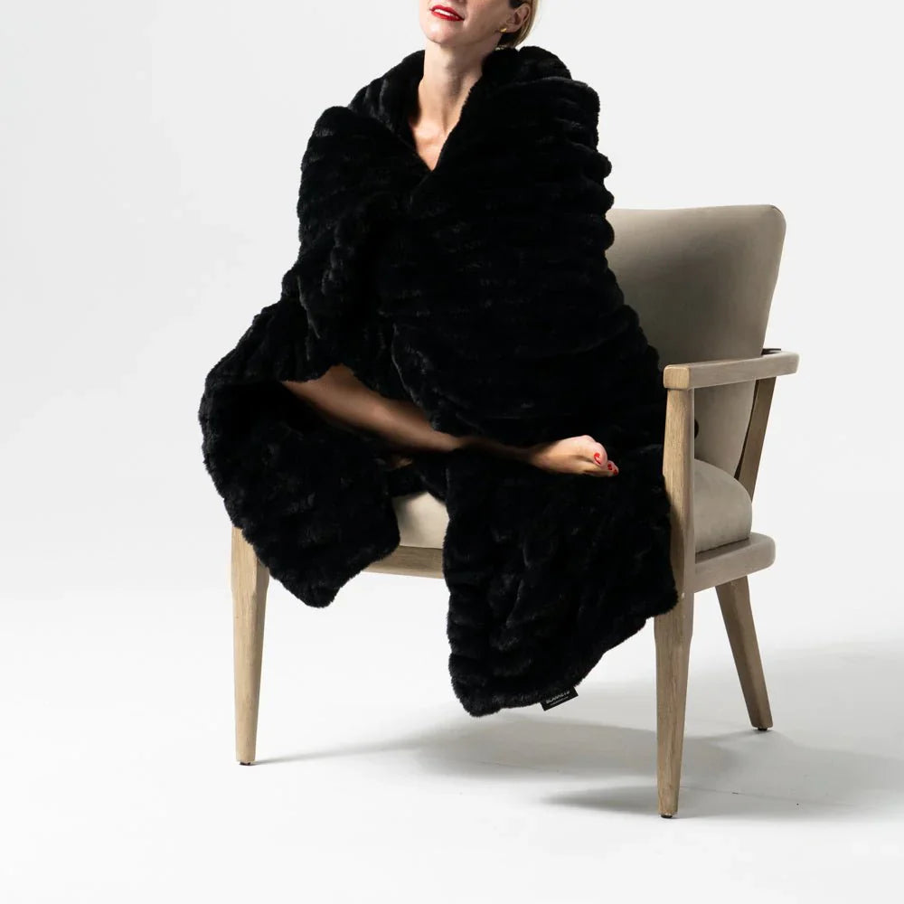Faux Fur Blanket Ripple | Luvikno