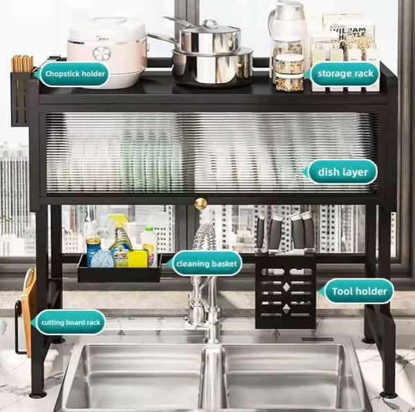 Over The Sink Cabinet Rack Luvikno