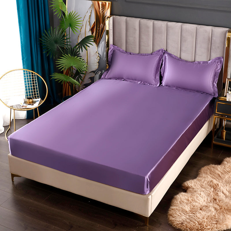 Silke Sateng Elastisk Fitted Ark med GRATIS* Silke Sateng Putetrekk Luvikno