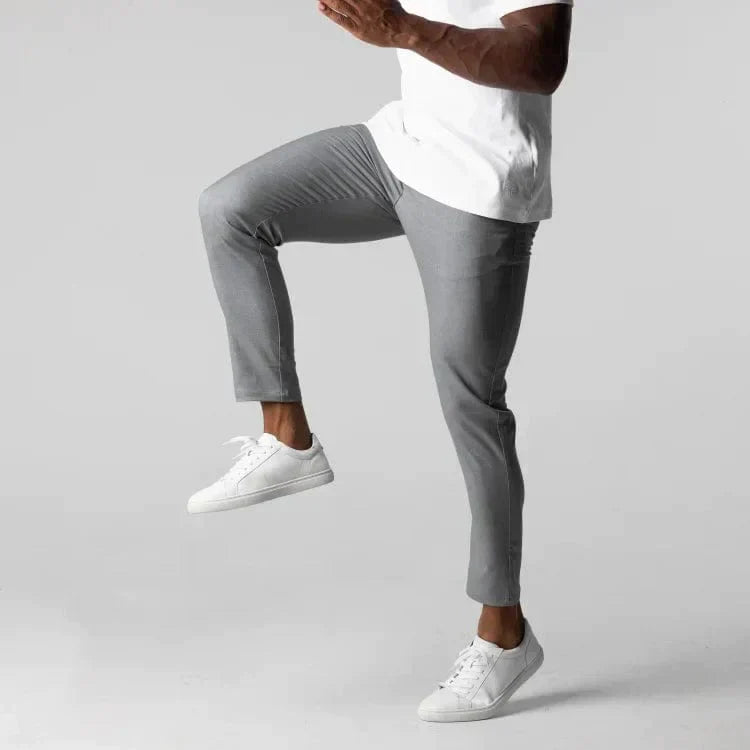 Luvik | Miesten Stretch Chinohousut Mukavat Slim Fit Chinohousut Joustavalla Vyötäröllä