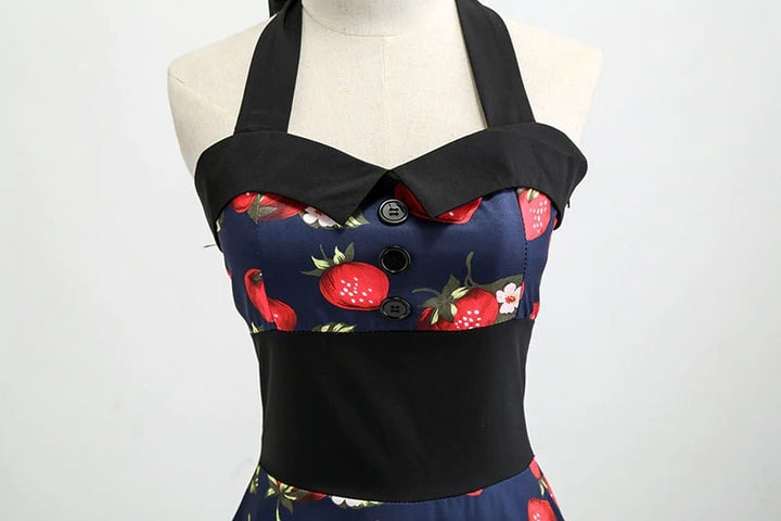 Luvik | Vintage mekko - Pin-Up Mansikat