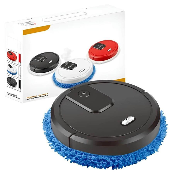 Luvikno | Suge- og Mopprobot MobiSweep | 3-i-1 Funksjon | Selvlading & Hviskende Stille | Kompakt 25×25×6.5 cm
