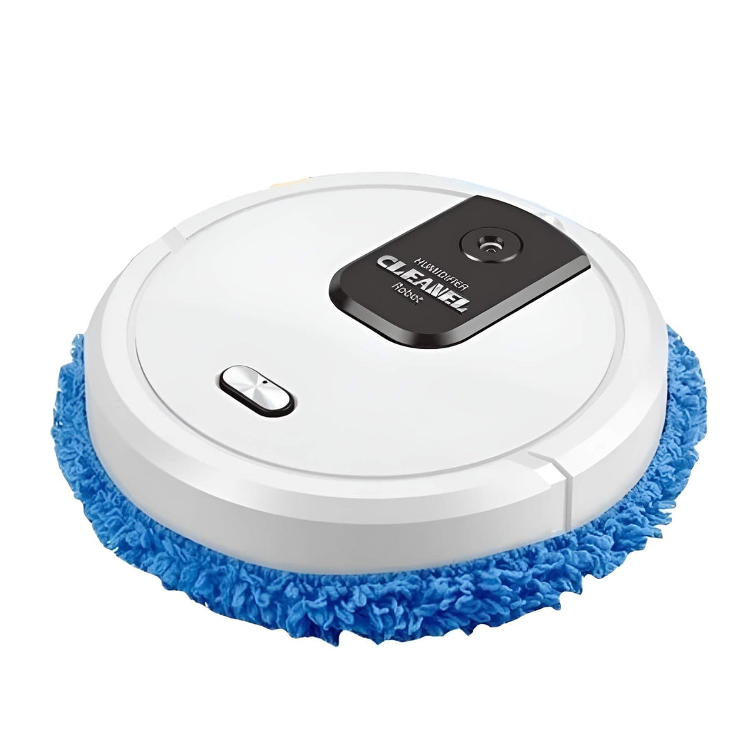 Luvikno | Suge- og Mopprobot MobiSweep | 3-i-1 Funksjon | Selvlading & Hviskende Stille | Kompakt 25×25×6.5 cm