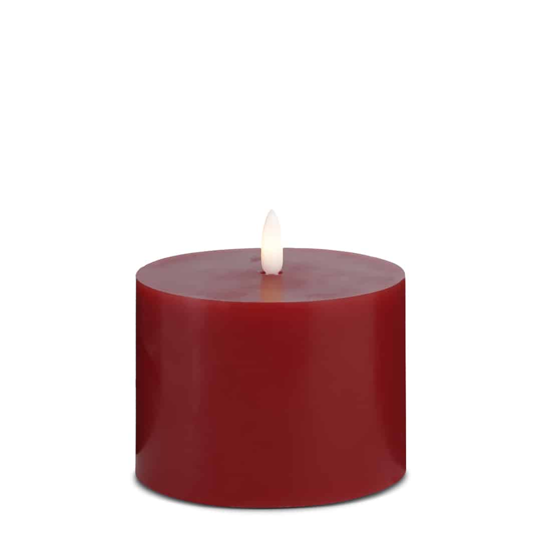LED lysestake (1 stk) med realistisk 3D flamme 10 x 10 cm | Luvikno