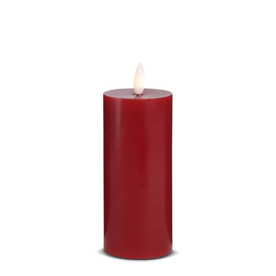 LED Stearinlys (1 stk) med realistisk 3D flamme 5 x 15 cm | Luvikno