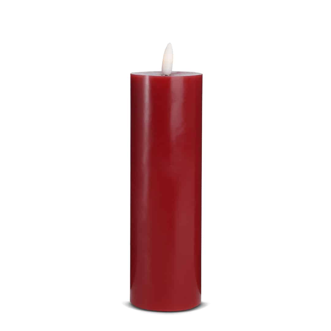 LED Lys (1 stk) med realistisk 3D-flamme 5 x 20 cm | Luvikno
