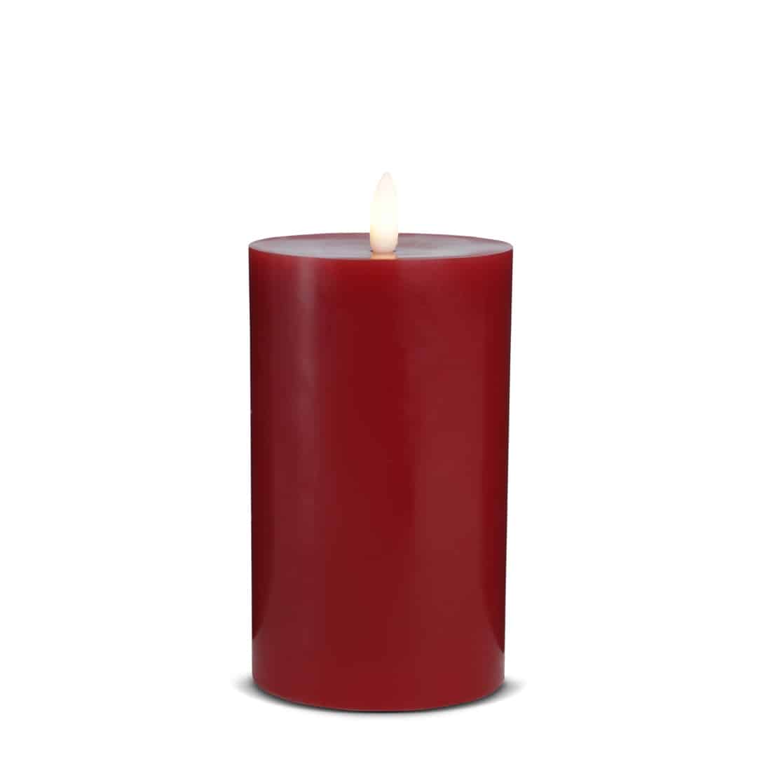 LED Stearinlys (1 stk) med realistisk 3D flamme 5 x 15 cm | Luvikno