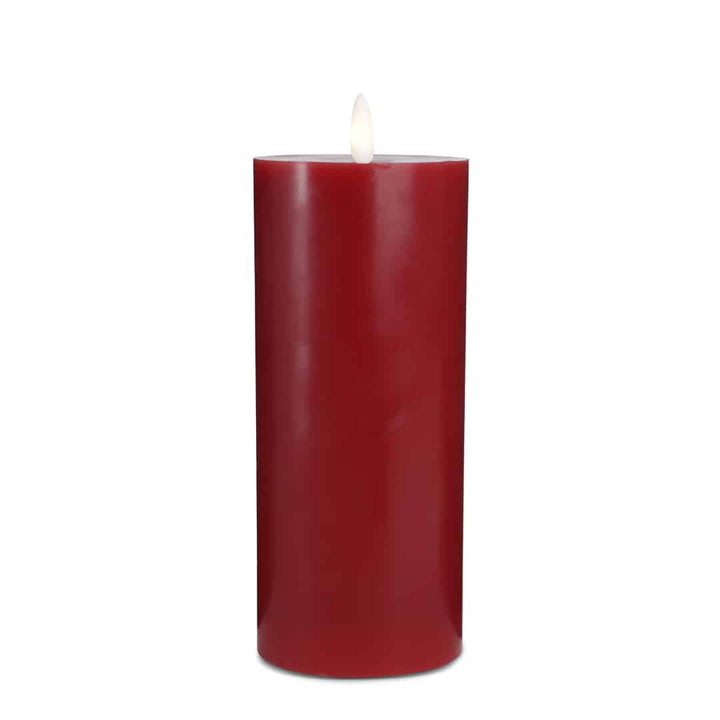 LED-lysestake (1 stk) med realistisk 3D-flamme 7,5 x 20 cm | Luvikno