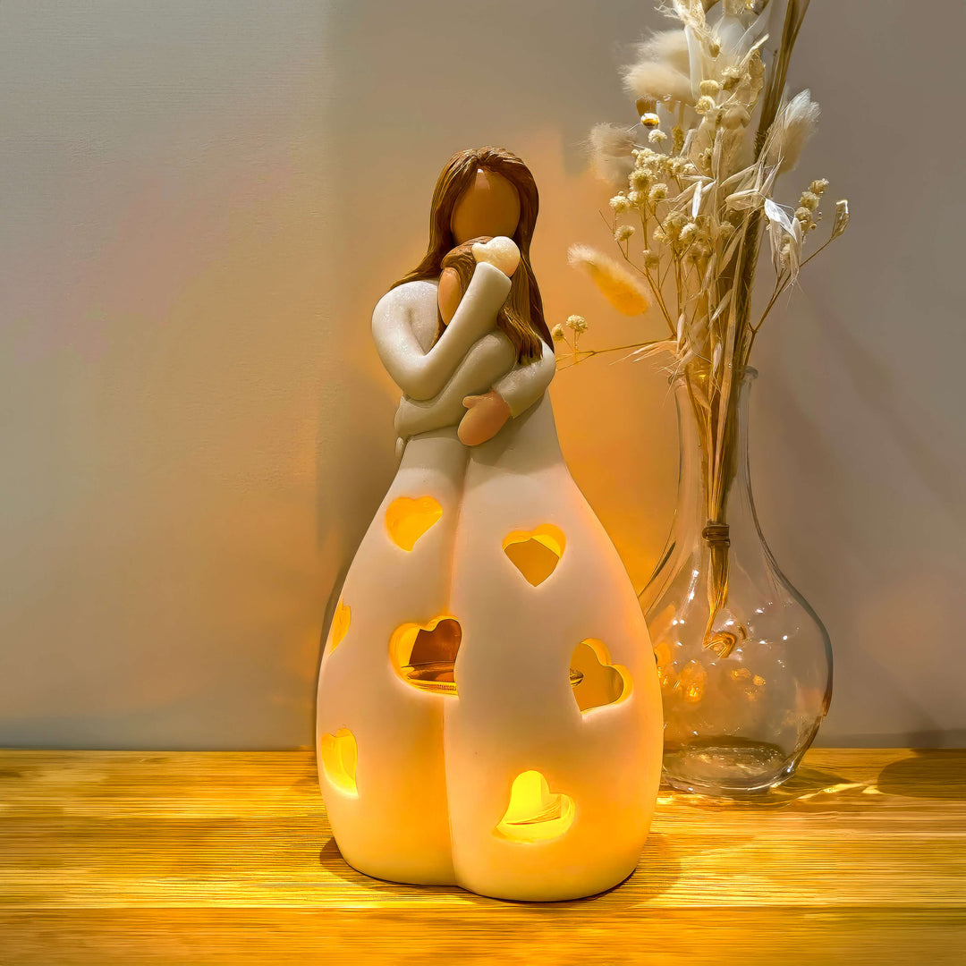 Bordlampe med romantisk har design Luvikno