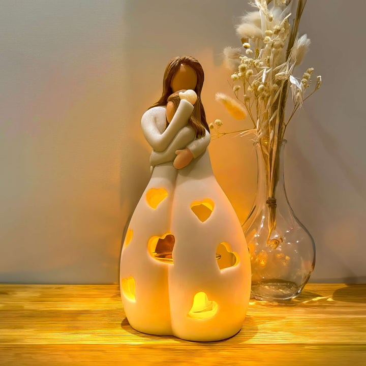 Bordlampe med romantisk har design Luvikno