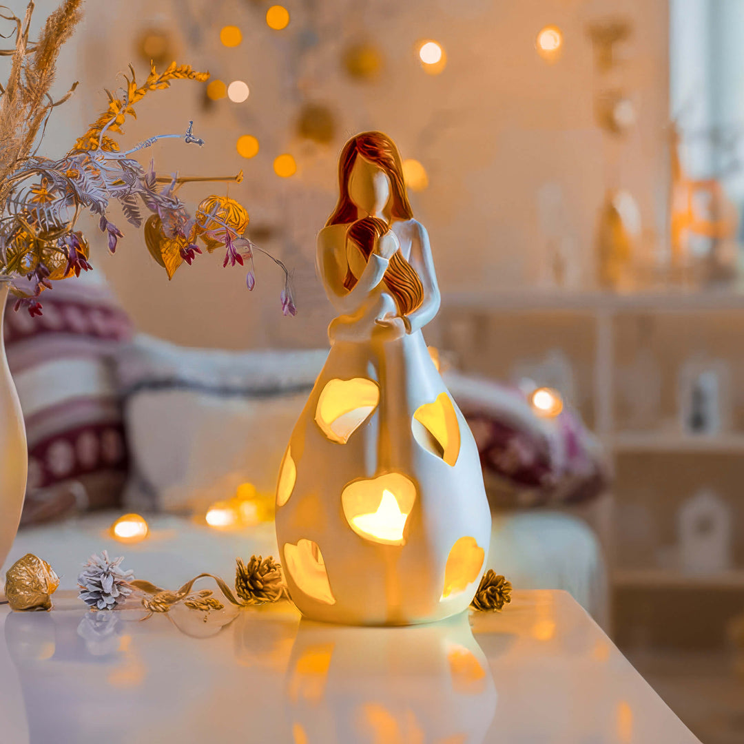 Bordlampe med romantisk har design Luvikno