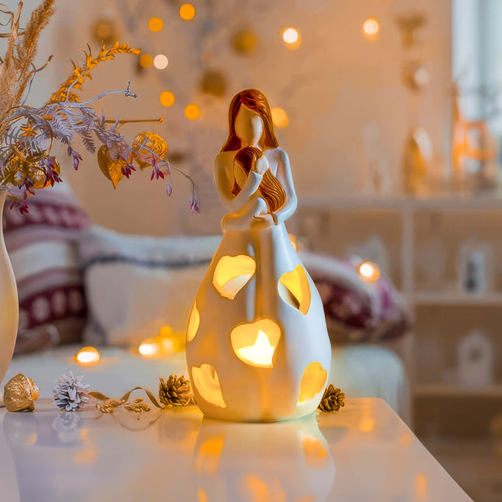 Bordlampe med romantisk har design Luvikno