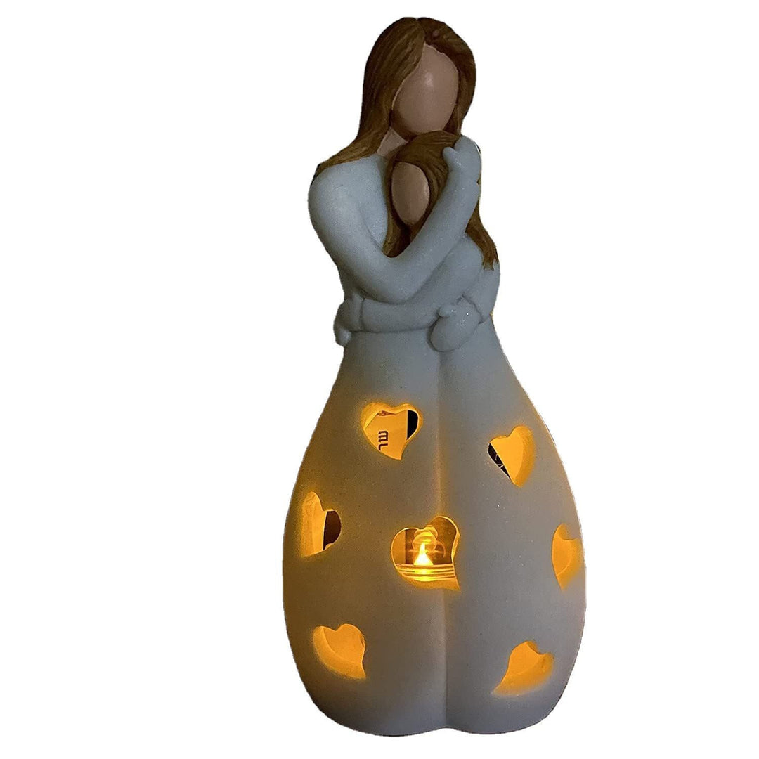 Bordlampe Romantisk Harpiks Varm Hjerte Lys Luvikno