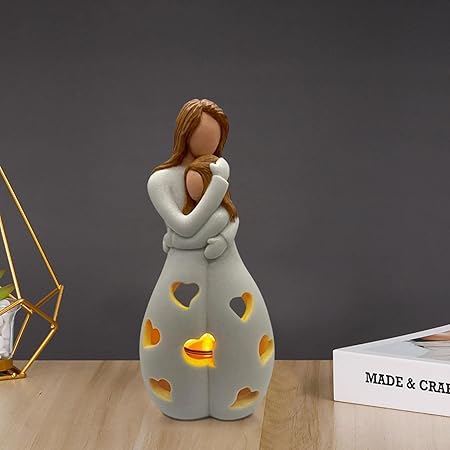 Bordlampe Romantisk Harpiks Varm Hjerte Lys Luvikno