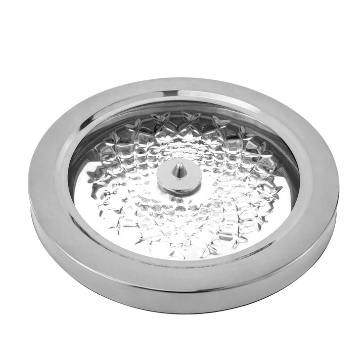 Rotating Crystal Glass Rødvinskaraffel med Rustfritt Stålbase | Luvikno