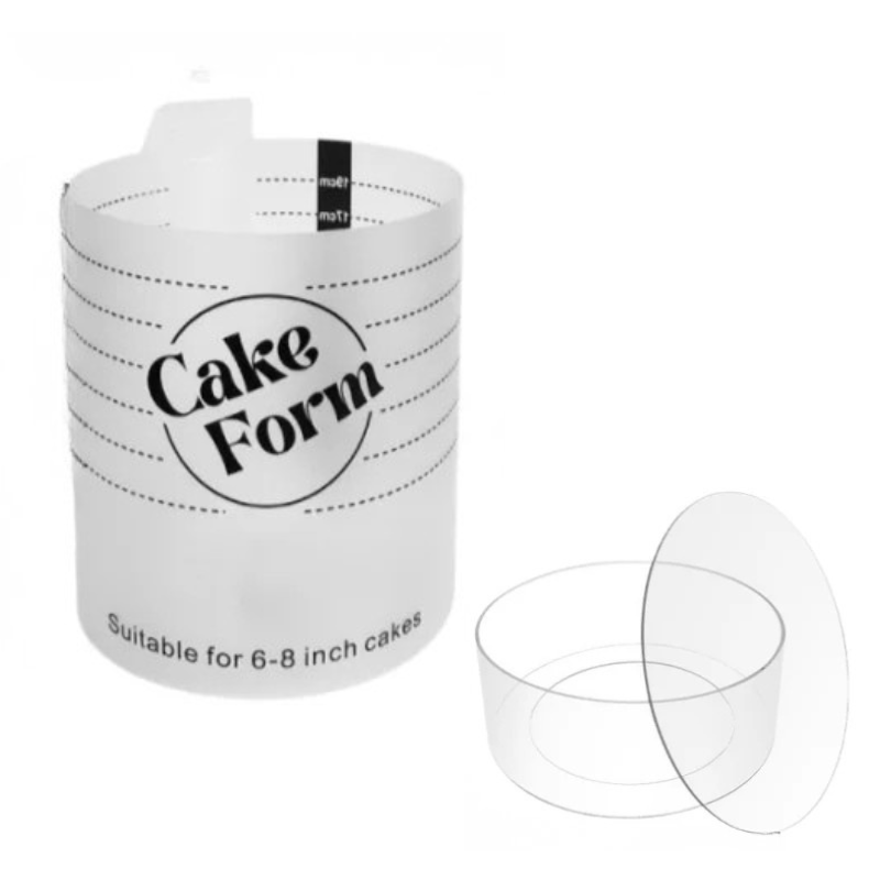 Rund Justerbar Kake Ringform Akril Sirkel Baking Kake Ring | Luvikno