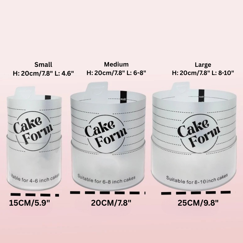 Rund Justerbar Kake Ringform Akril Sirkel Baking Kake Ring | Luvikno