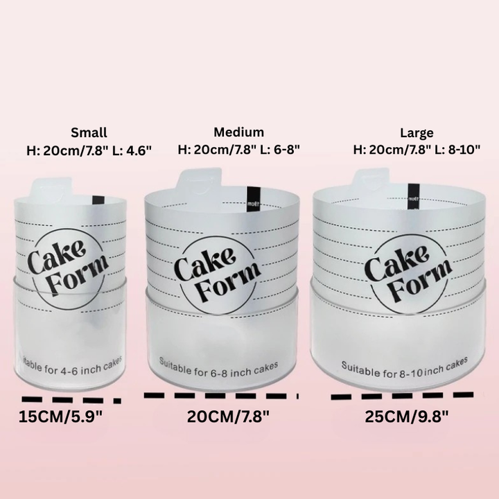 Rund Justerbar Kake Ringform Akril Sirkel Baking Kake Ring | Luvikno