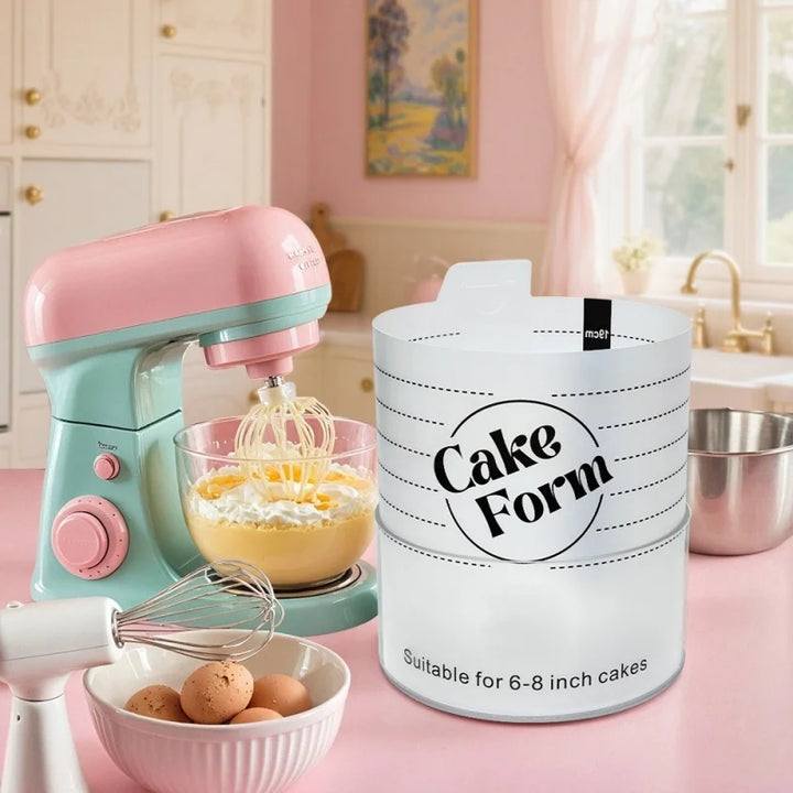 Rund Justerbar Kake Ringform Akril Sirkel Baking Kake Ring | Luvikno