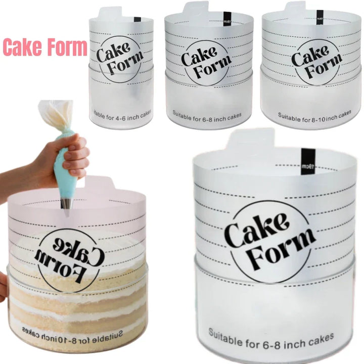 Rund Justerbar Kake Ringform Akril Sirkel Baking Kake Ring | Luvikno