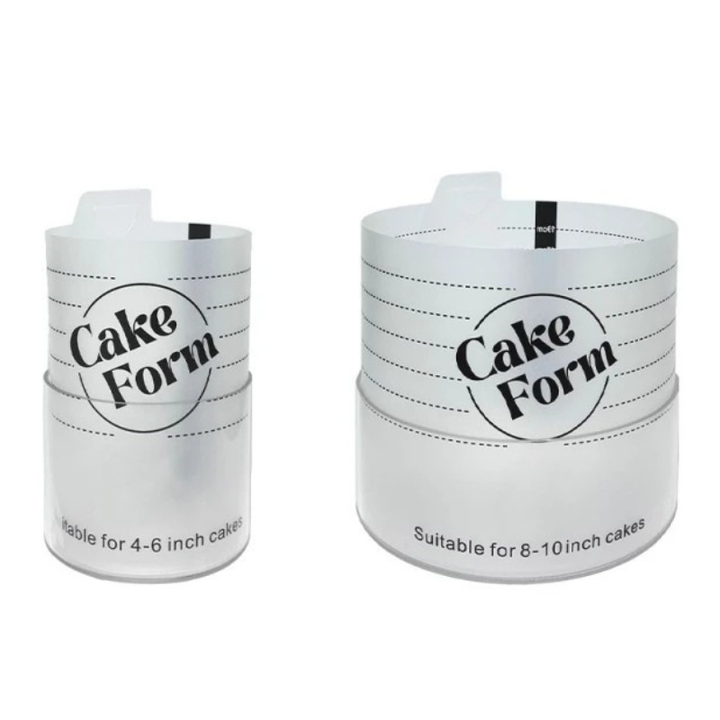 Rund Justerbar Kake Ringform Akril Sirkel Baking Kake Ring | Luvikno