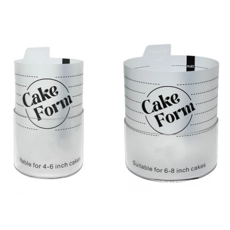 Rund Justerbar Kake Ringform Akril Sirkel Baking Kake Ring | Luvikno