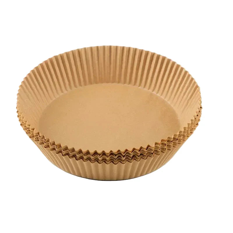 Runde luftfrityrpapir engangs non-stick bakepapir mikrobølgeovn | Luvikno