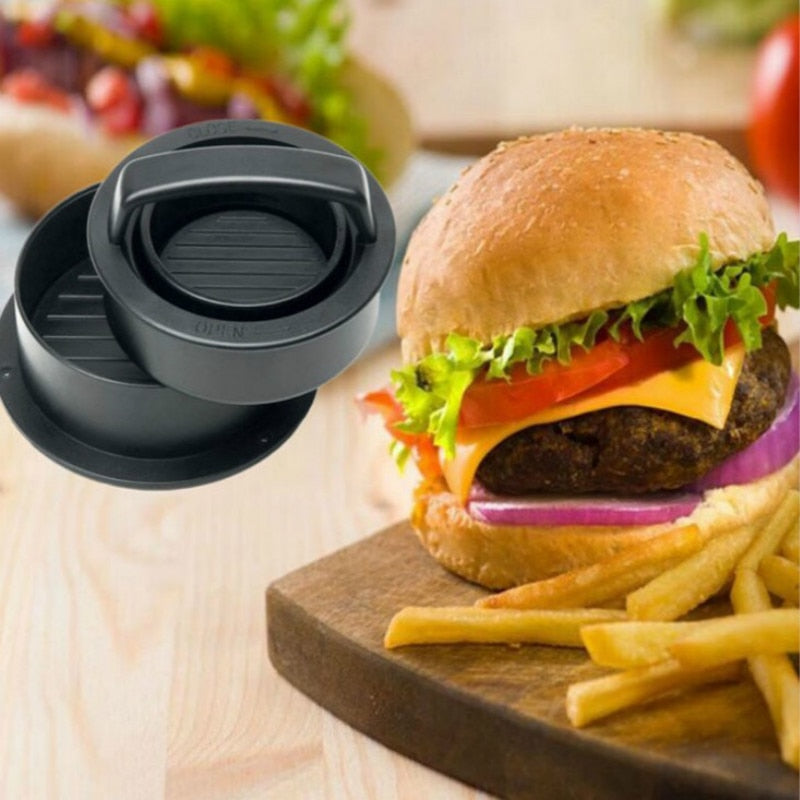 Rund Hamburgerpresse Hamburger Maker Burger Presse Mold Kjøkkenverktøy | Luvikno