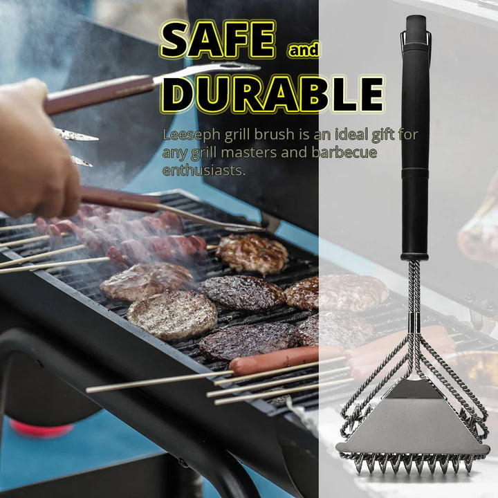 Rustbestandig Rustfritt Stål Børstefri BBQ Grillbørste Renser | Luvikno