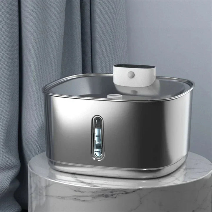 Smart Drikkefontene for Katter og Hunder – 3.2L Rustfritt Stål med Filter | Luvikno