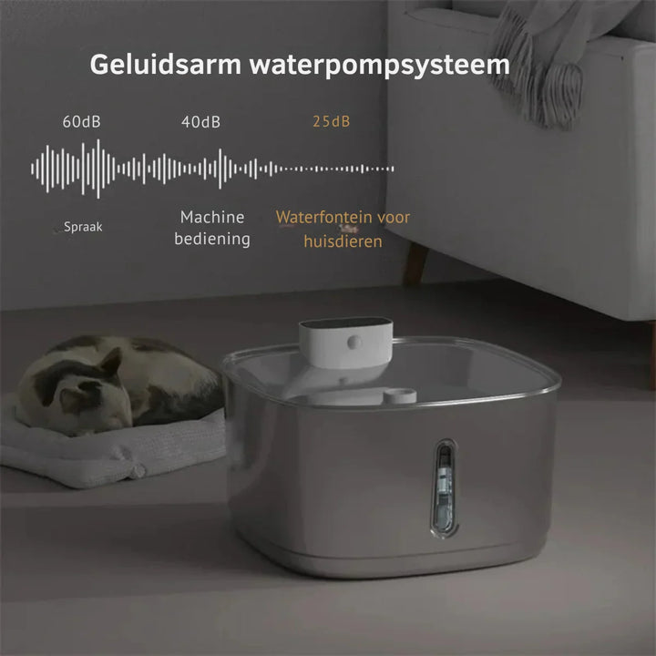 Smart Drikkefontene for Katter og Hunder – 3.2L Rustfritt Stål med Filter | Luvikno