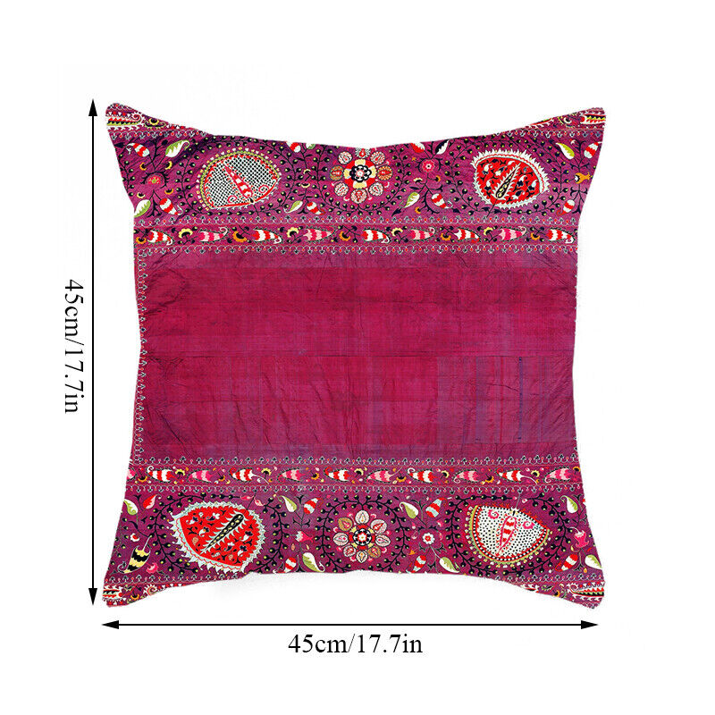 Etnisk Boho Mandala Trykk Lin Kasteputeveske Sofapute Dekorasjon# Luvikno