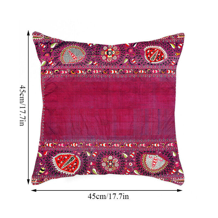 Etnisk Boho Mandala Trykk Lin Kasteputeveske Sofapute Dekorasjon# Luvikno