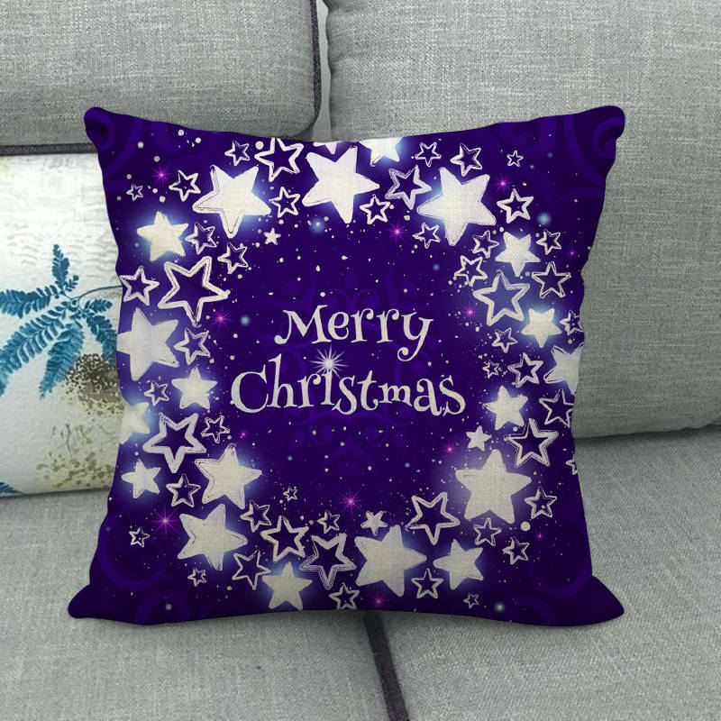 18" Cojines Merry Xmas Sofa Pute Deksel Tilbehør Hjem Sofa Dekor Putehylse Luvikno