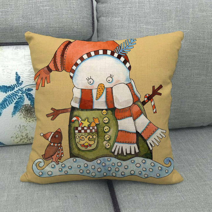 18" Cojines Merry Xmas Sofa Pute Deksel Tilbehør Hjem Sofa Dekor Putehylse Luvikno