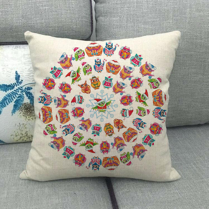18" Cojines Merry Xmas Sofa Pute Deksel Tilbehør Hjem Sofa Dekor Putehylse Luvikno