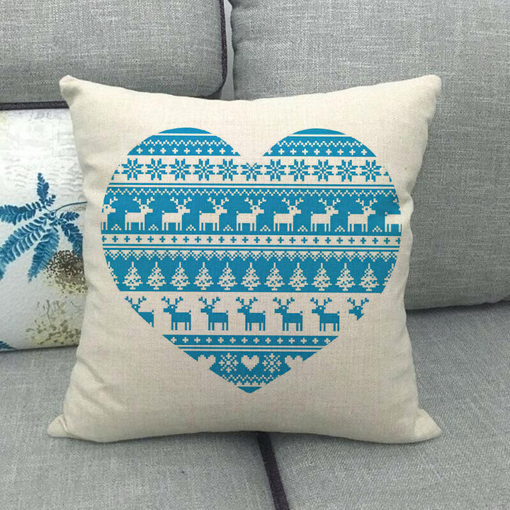 18" Cojines Merry Xmas Sofa Pute Deksel Tilbehør Hjem Sofa Dekor Putehylse Luvikno