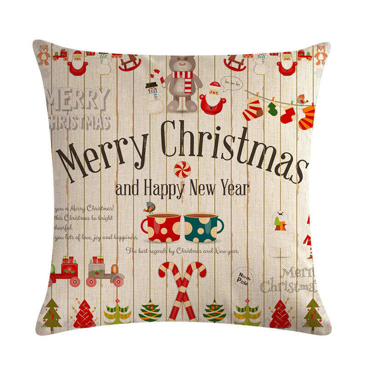 18" Cojines Merry Xmas Sofa Pute Deksel Tilbehør Hjem Sofa Dekor Putehylse Luvikno