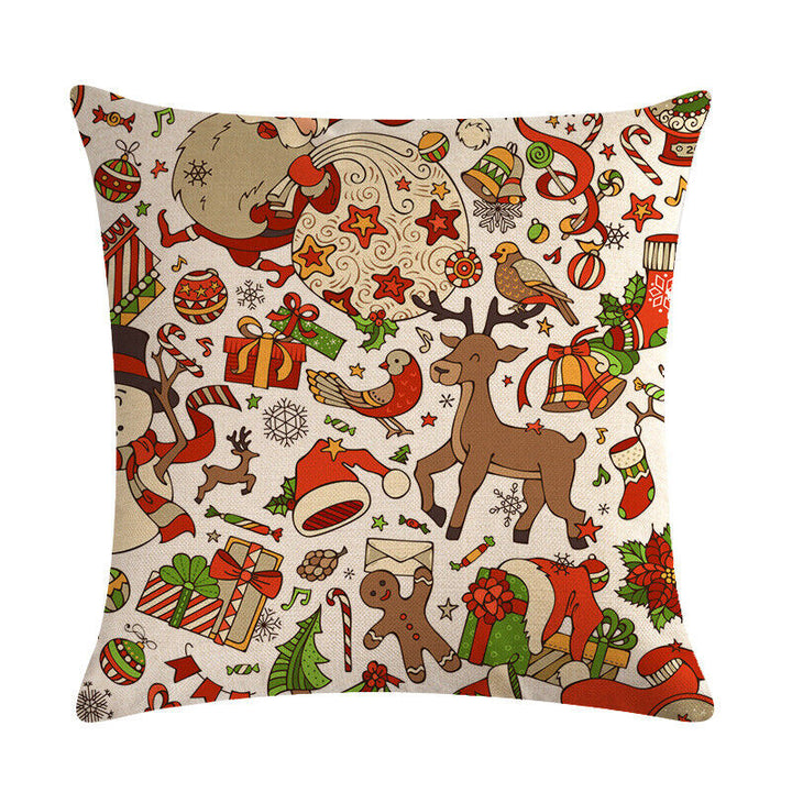 18" Cojines Merry Xmas Sofa Pute Deksel Tilbehør Hjem Sofa Dekor Putehylse Luvikno
