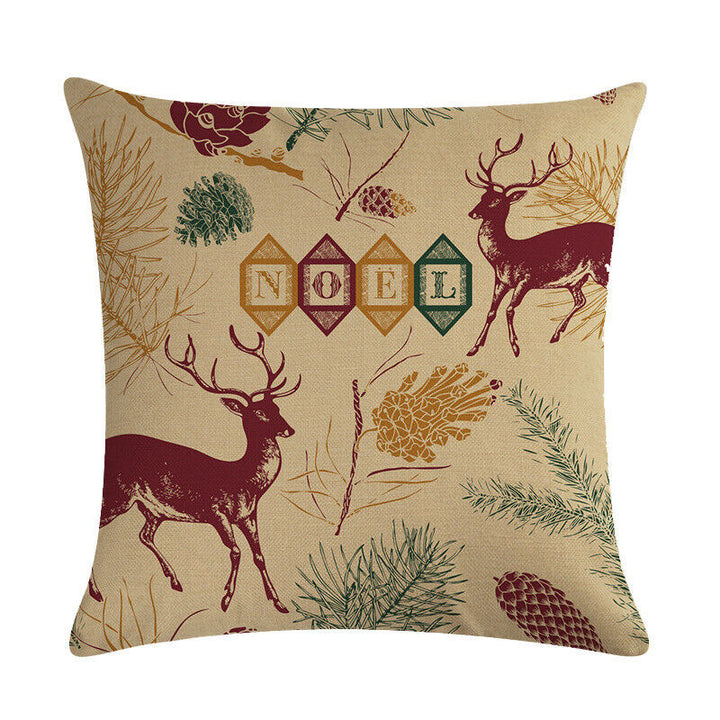18" Cojines Merry Xmas Sofa Pute Deksel Tilbehør Hjem Sofa Dekor Putehylse Luvikno
