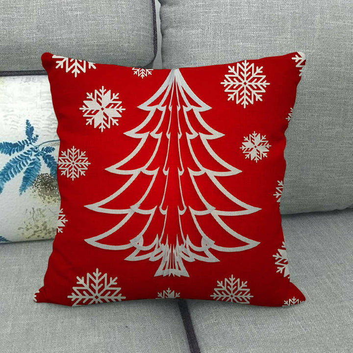18" Cojines Merry Xmas Sofa Pute Deksel Tilbehør Hjem Sofa Dekor Putehylse Luvikno