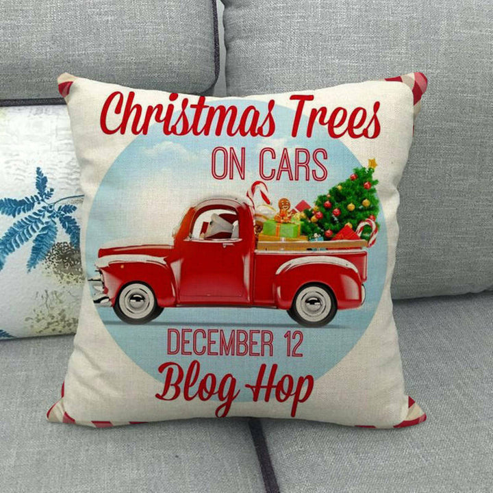 18" Cojines Merry Xmas Sofa Pute Deksel Tilbehør Hjem Sofa Dekor Putehylse Luvikno