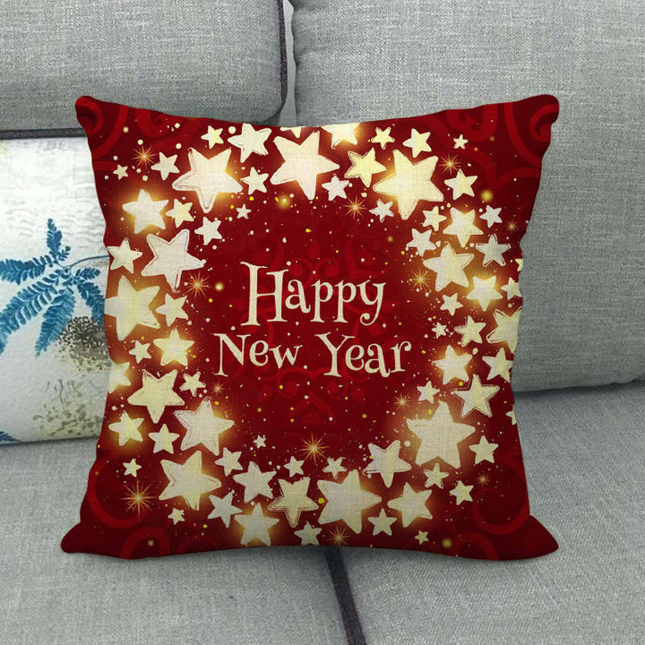18" Cojines Merry Xmas Sofa Pute Deksel Tilbehør Hjem Sofa Dekor Putehylse Luvikno