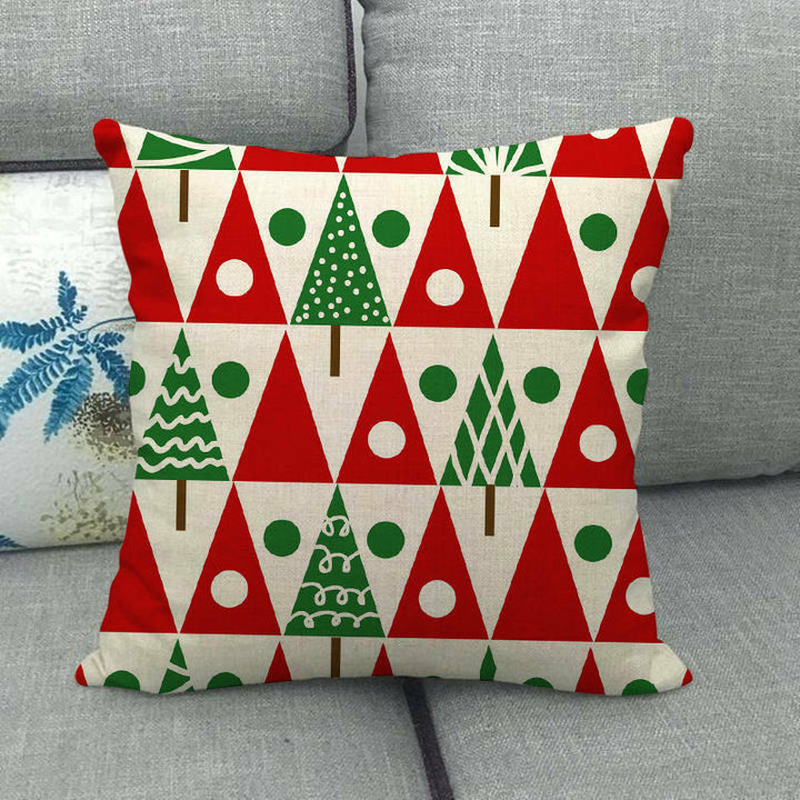 18" Cojines Merry Xmas Sofa Pute Deksel Tilbehør Hjem Sofa Dekor Putehylse Luvikno
