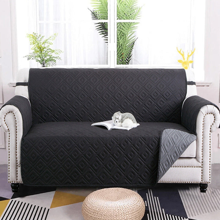 Quilted Sofa Cover Pet Protector Throw Waterproof Sofa Slip Covers 1/2/3 Settee Luvikno